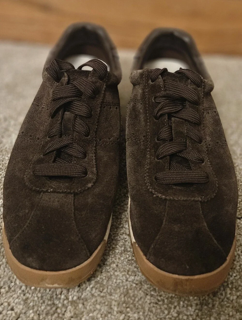 Project Cloud Womens Brown Suede Casual Lace-Up Sneakers Size 6